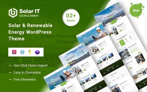 Solar-IT – Solar & Renewable Energy WordPress Theme theme free